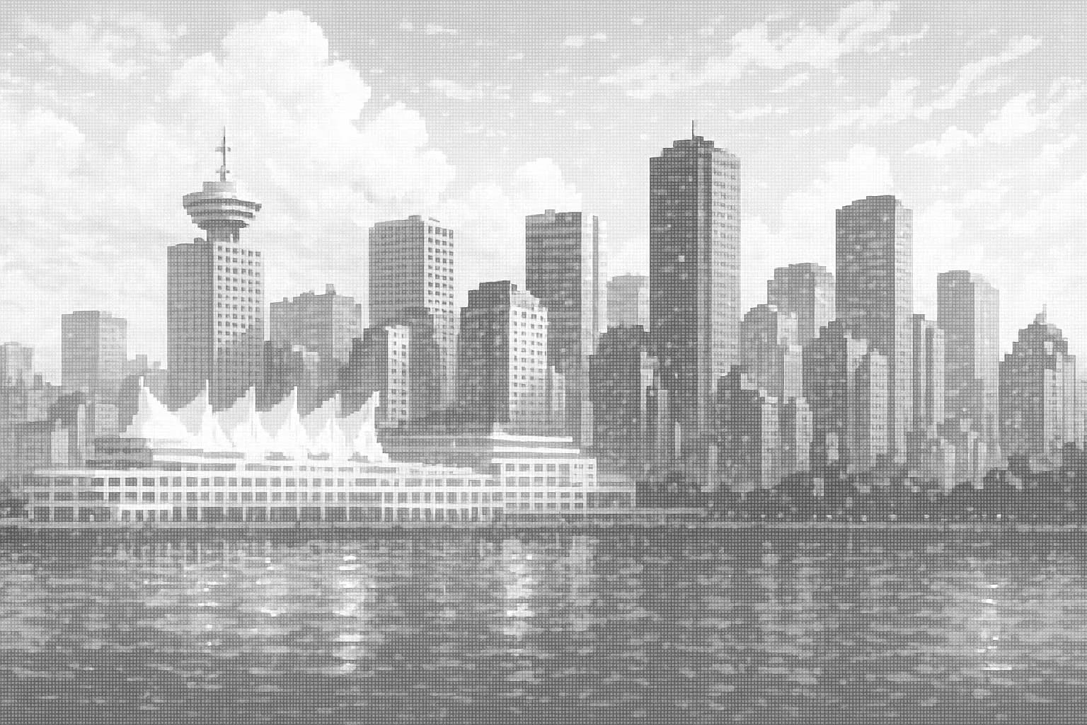 Vancouver skyline across the water